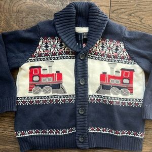 12-18M Janie and Jack holiday train sweater